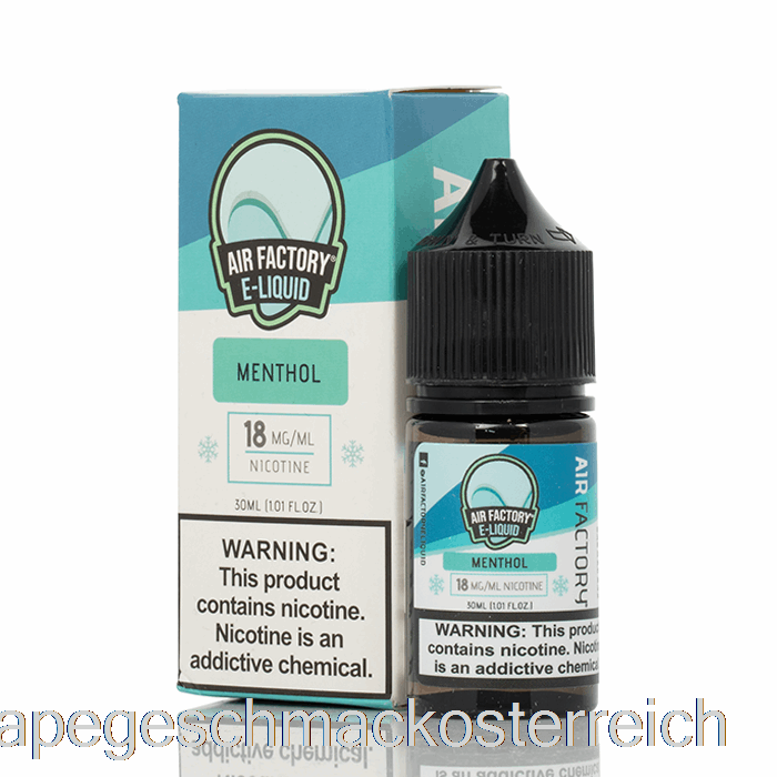 Menthol – Air Factory-Salze – 30 Ml, 18 Mg Vape-Geschmack